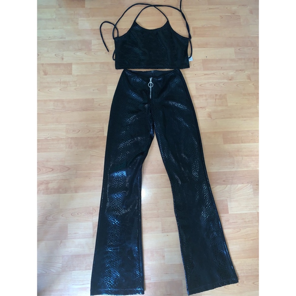 *SOLD* Private Dancer faux snakeskin set